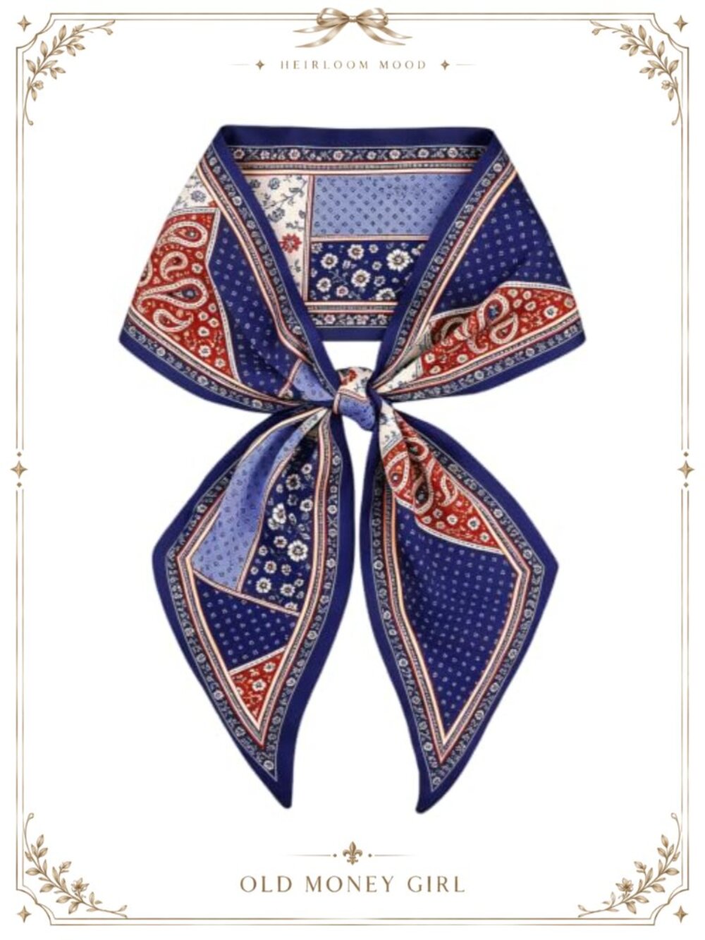 Jusen Silky Satin Hair Scarf Long Neck Head Scarves Purse Bag Scarfs for